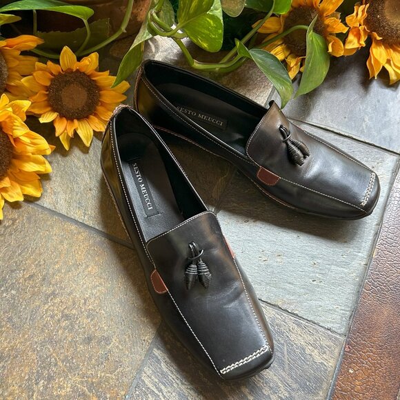 NEW Sesto Meucci Italian Leather Driving Moccasins/Loafers - Picture 16 of 16